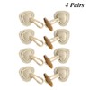 Niaciswe Leather toggle buttons, 4 pairs of toggle buttons for