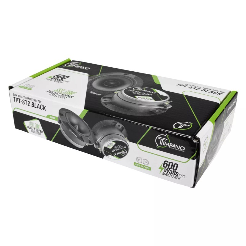Timpano 4x Timpano 1200 Watt Car Audio Bullet Tweeters TPT-ST2