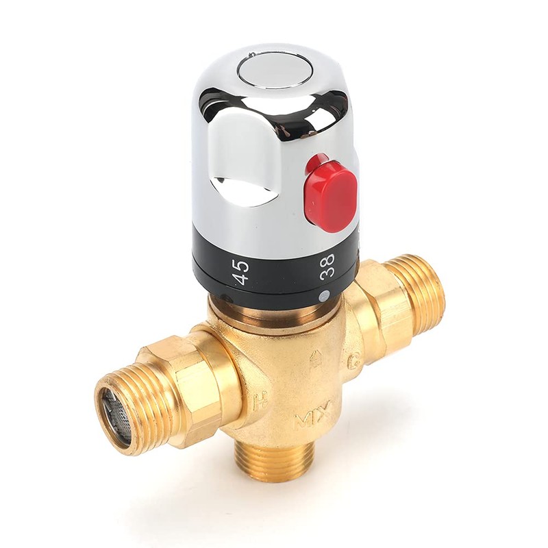 Tremax Thermostatic Mixing Valve,Shower Mixer Valve with 1/2'' G Connector,