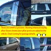 Exclusive 304 Steel 4PCS Door Center Pillar Posts Overlay Compatible