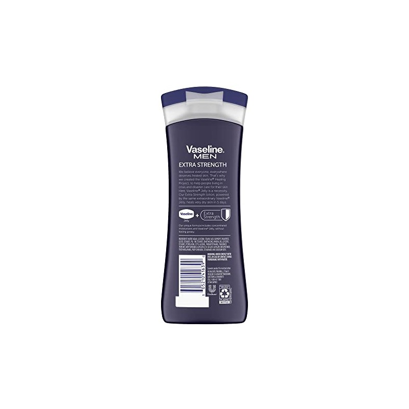 Vaseline Loción corporal y facial extra fuerte para hombres, 10
