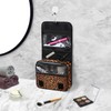 ADTASU Leopard Printing Hanging Travel Toiletry Bag,Leopard Makeup Bag, Waterproof