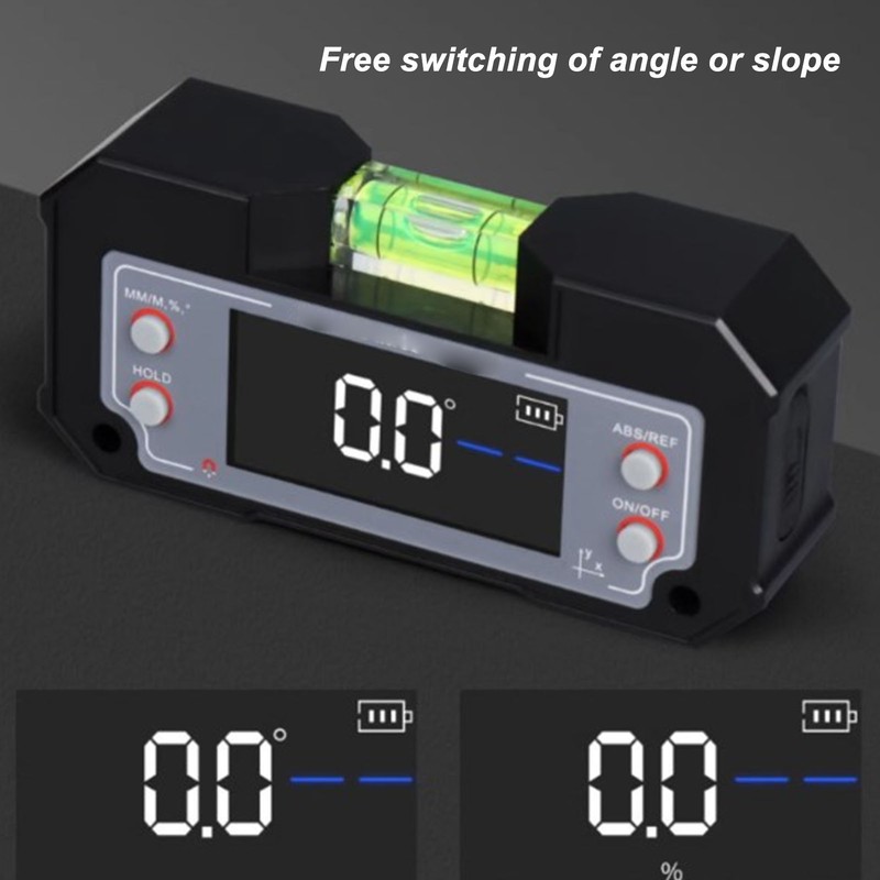 Digital Angle Gauge Magnetic Leveler Level Finder Protractor Bevel Inclinometer