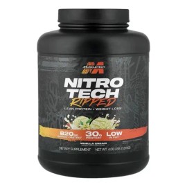 Proteina Muscletech Nitrotech Ripped 4 Libras Sabor Vainilla                                                                                          