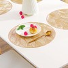 Hosoncovy 4 Pack Waves Decorative Placemats PVC Placemats Hollow Table