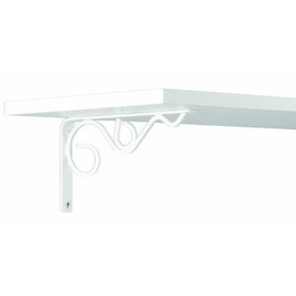 John Sterling RP-0088-8WT Iron Daisy Shelf Bracket, 8-Inch, White