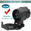 DARKGUARD 13pin To 7pin Towing Adaptor,Trailer Converter Adapter for Car