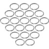 Lucky Line Nickel-Plated Tempered Steel Rings, 5/8" Diameter, 100 Per