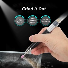 Nimomo 1/8" Die Grinder Micro Air Grinder Kit, 90psi Air Die Grinder Pneumatic Air Grinder Pencil Type Die Grinder Mini Die Grinder Polishing Tool for Cleaning Dies, Rotors, Plates, Inlet: 1/4 Inch