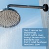 Isslly 2PCS Shower Arm Flange, 2.5" Round Replacement Escutcheon Plate,