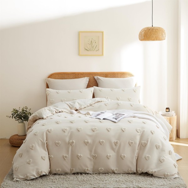 Freyamy Romantic Bed Linen 135 x 200 cm 2-Piece Khaki