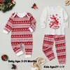 SANMIO Family Christmas Pajamas Matching Sets Moose Plaid Xmas Pjs