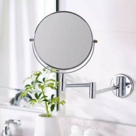 RUCCI | 1X/7X Magnifying Double-Sided Wall-Mounted Mirror (7.5"D x 17.5"L)