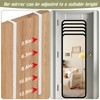 Dexspoeny Over-The-Door Mirror Hanger, Adjustable 13.6 in Door Mirror Hanger