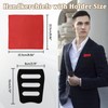 LJBFNN Pocket Squares for Men Handkerchief with Pocket Square Holder