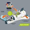 COOLDUCK Space Shuttle Spacecraft Airplane Toys for Kids with Lights