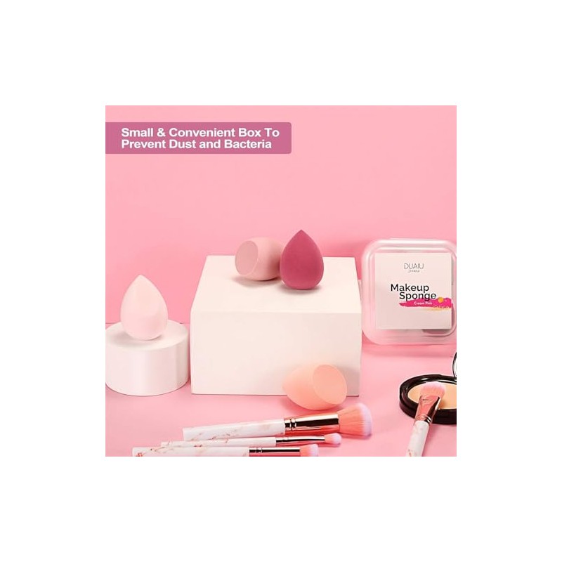 DUAIU - Set de 4 esponjas de maquillaje para difuminar