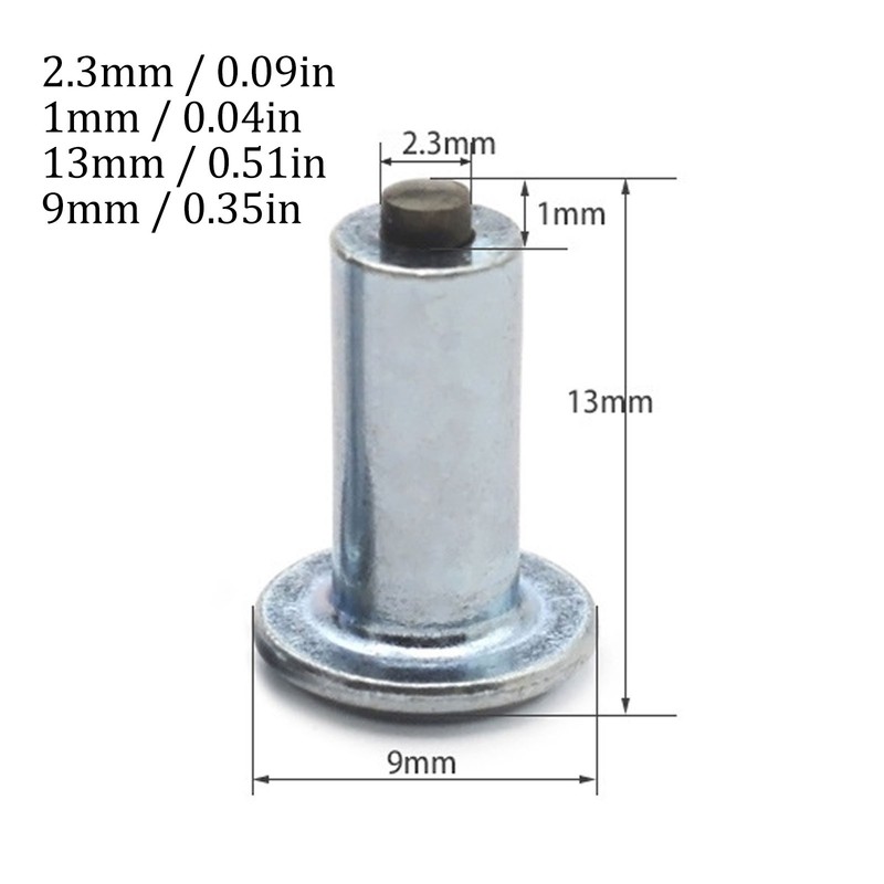 100PCS Non Slip Tire Studs Replacement Universal Wheel Metal Studs