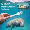 Biocean Extra Heavyduty Compostable Forks Disposable Cutlery No Plastic Forks