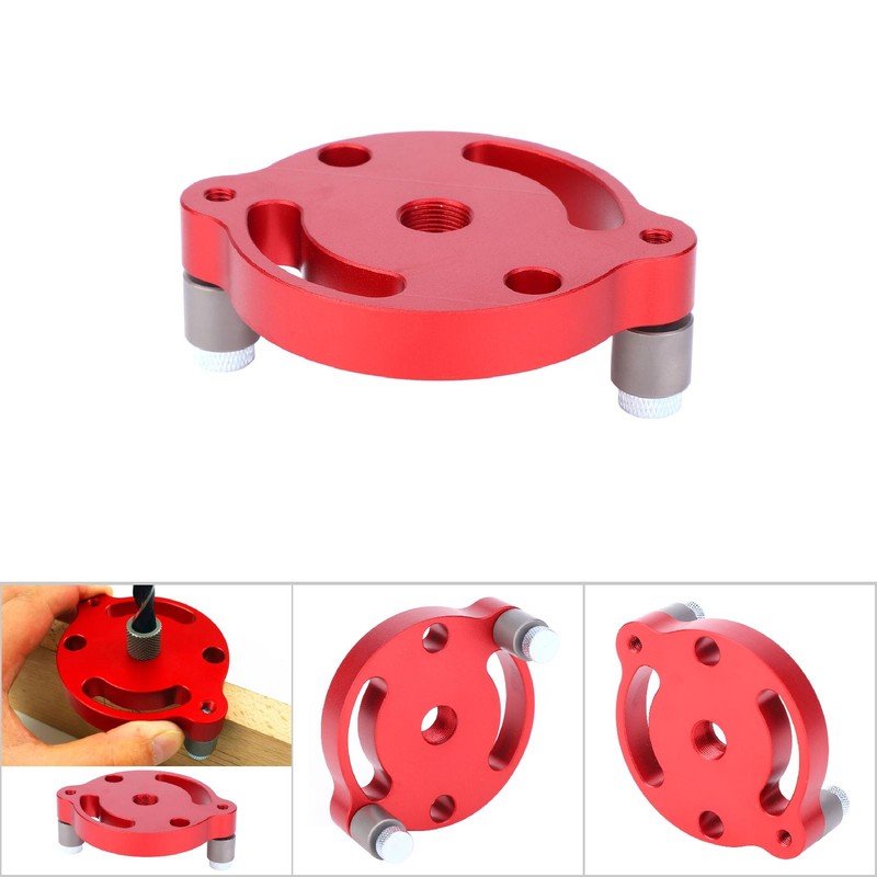 Wood Panel Hole Puncher Aluminum Alloy Center Punching Gauge Woodworking