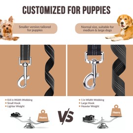 SlowTon 2 in 1 Dog Seatbelts for Cars, 2 Pack Pet Car Seat Belt Headrest Restraint with Seatbelt Clip Puppy Safety Adjustable Belt Connect with Dog Car Harness with Reflective Elastic for Car