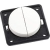 Hager Integro – Double Two-Way Switch Polar White