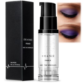 Long-Lasting Waterproof Eyeshadow Primer - 24hr Smudge-Proof, Wrinkle-Hiding Base for Pigment-rich Eye Makeup - Transparent Primer Cream
