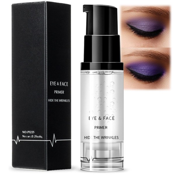 Long-Lasting Waterproof Eyeshadow Primer - 24hr Smudge-Proof, Wrinkle-Hiding Base for