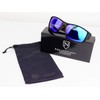 Newport Polarized Marlin +2.00 Bifocal Sunglasses Black Frame with Blue