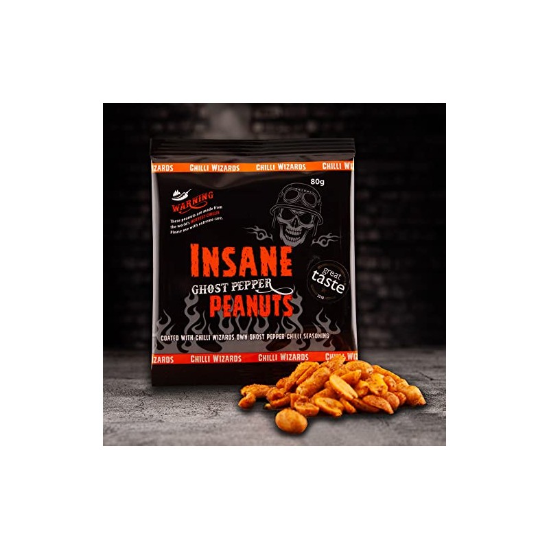 So Scrummy Ghost Pepper Insane Peanuts - Hot as Hell