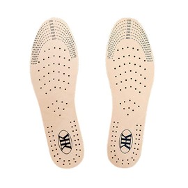 KK Genuine Leather Insole, Breathable, Insole, Odor Resistant, Deodorizing, Sweat Absorption, Unisex, Easy Size Adjustment with Scissors (S, 1 Pair)