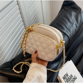 Momogrow Women Crossbody Bag,PU Leather Shoulder Bag with Adjustable and Removable (Beige)