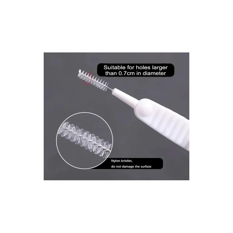 Kit 10 Cepillos Limpiador Puerto Carga Celular Tablet 6 Cm