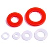 Litorange 190 PCS Mixed Silicone O Ring Sealing Gasket Washers,