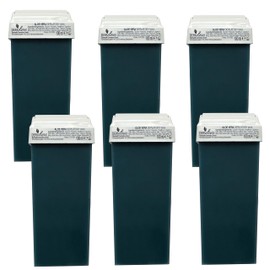 Dermawax Aloe Vera Wax, Pack of 6, 100 ml Roll-On Wax Cartridges, Warm Wax Cartridges, Hair Removal, Warm Wax, Body Care Refill Set