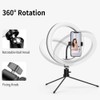 10in USB Desktop Ring Light with 3 Color Modes/10 Brightness