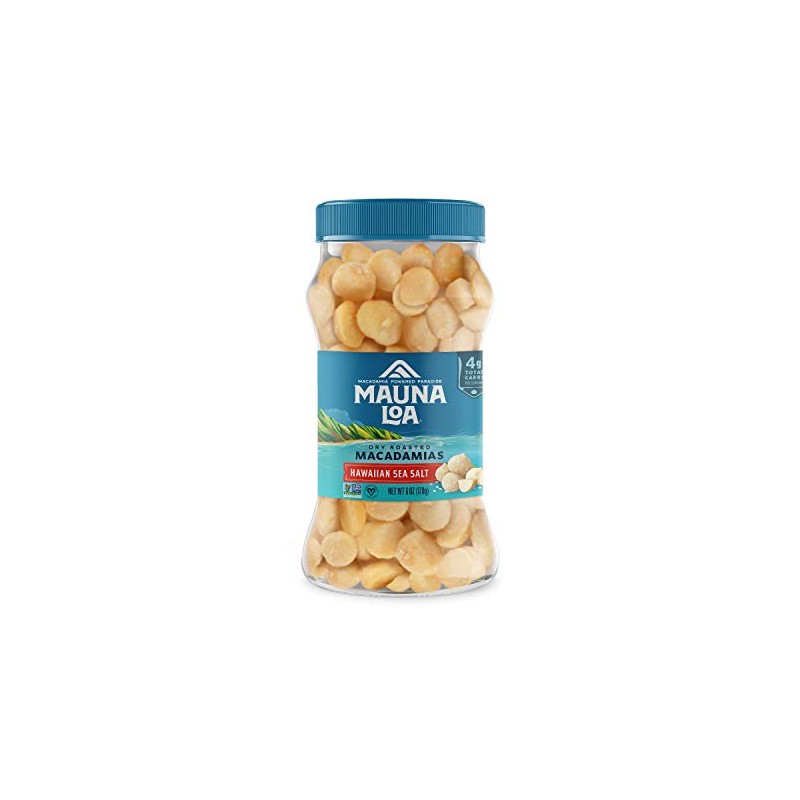 Mauna Loa Macadamias, Macadamias secas asadas, tarros de 6 onzas