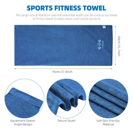 Steharlly Sports Towel, Fitness Towel, Microfibre Towels, Microfibre Sports Towel, Soft and Lightweight Travel Towel, Quick-Drying Sports Towel, Gym for Men and Women, Gym (Blue)