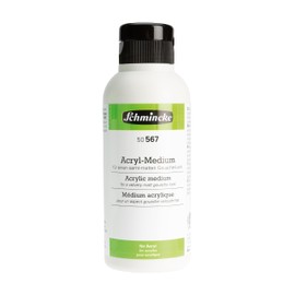 Schmincke Acrylic Medium 50567027 Creates Velvety Gouache Look for Acrylic Paints Opaque Effect 250ml Bottle