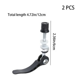 2 Pcs Bicycle Seatpost Clamps Quick Release Bike Seat Clamps Aluminum Alloy Bike Seatpost Skewer Bolts for Bike Cycling
