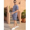 YawYews Men's 2 Piece Outfits Casual Tracksuit Cargo Shorts Summer