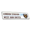 West Ham United FC New Crest 3D Embossed Metal Hanging