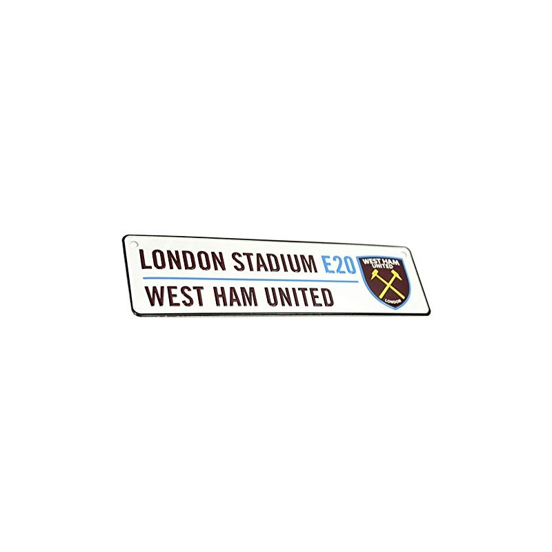West Ham United FC New Crest 3D Embossed Metal Hanging