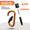MyIdeaz Carabiner with spring-loaded gate, D shape carabiner set, 80