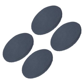 GLOKUUCA Round Bar Stool Covers - 4 Packs Anti-Slip Washable Elastic Soft Seat Slipcovers Fits for Bar Chair Stool - 11 Inch-16 Inch Dia, Grey