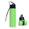 ZZT Collapsible Water Bottles 20oz, BPA Free,Sports Water Bottle,Foldable Travel