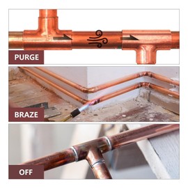 Generic Nitrogen Purge Tool, 3 Point Position Dial HVAC Nitrogen Regulator 1/4 Inch HVAC Tools with 50-200 PSI Pressure Control, for Brazing Purging