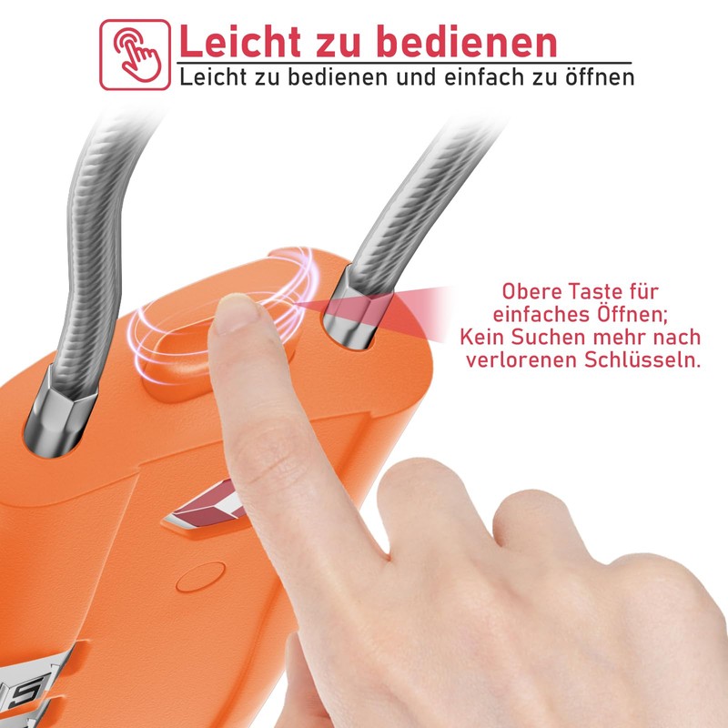 NAGE TSA Lock, Suitcase Lock, Combination Lock, 3 Digit Combination