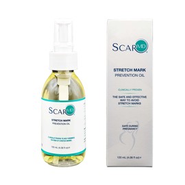 AIM Medical AIM Medical ScarMD Stretch Mark Oil, Minimizes the Risk and Severity of Stretch Marks, Gentle Belly Oil for Pregnancy, Made of Natural Ingredients, Suitable for Adults and Children, 120mL