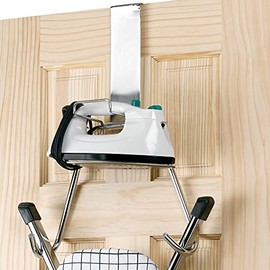 Polder 90617-05 Over The Door Iron and Board Holder - Chrome